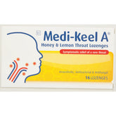 Throat Lozenges Honey & Lemon 16 Lozenges